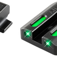 TruGlo TG13FN1A TFX Black | Green Tritium & Fiber Optic White Outline Front Sight Green Tritium & Fiber Optic Rear Sight