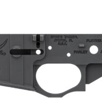 Spikes STLS016 Calico Jack Stripped Lower Receiver Multi-Caliber 7075-T6 Aluminum Black Anodized for AR-15