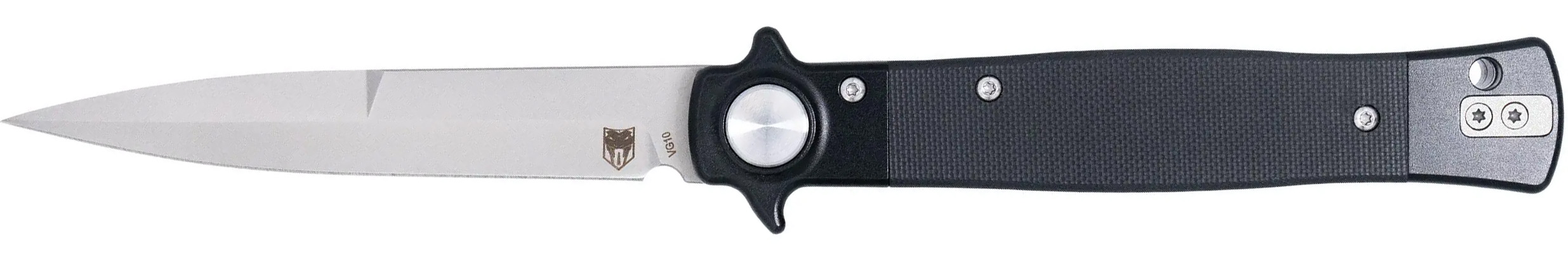 CBT STILETTO BUTTON LOCK BLK
