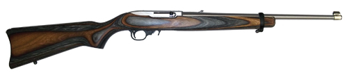 RUGER 10/22 CAR 22LR SS/BLK/BRN LAM#