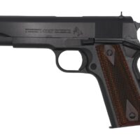 Colt Mfg O1911C 1911 Government 45 ACP 7+1, 5" Stainless National Match Barrel, Blued Serrated Steel Slide & Frame w/Beavertail Double Diamond Checkered Rosewood Grip