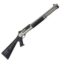 MAC 21000153 1014 Marine 12 Gauge 3" 5+1 18.50", Electroless Nickel Barrel/Rec, Synthetic Furniture, Fixed Pistol Grip Stock, Ghost Ring Sight, Optics Mount, 3 Chokes