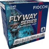 FIOCCHI STEEL WATERFOWL AMO 20GA 3 IN 7/8 OZ #4 1500FPS 25-RD ( 10 BOXES PER CASE )