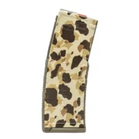 AMEND2 M2 5.56MM 20RD AR15 WITH RED FOLLOWER FDE DESERT FROGSKIN POLYMER MAGAZINE ( 50 PER CASE )