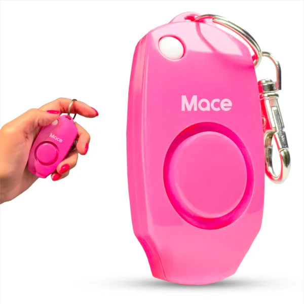 MACE PERSONAL ALARM WITH KEYCHAIN NEON PINK
